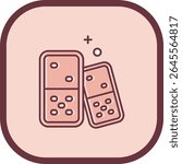 Domino Line vector Icon Design