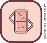 Domino Line vector Icon Design
