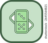 Domino Line vector Icon Design