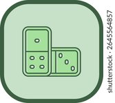 Domino Line vector Icon Design