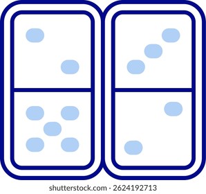 Domino Line vector Icon Design