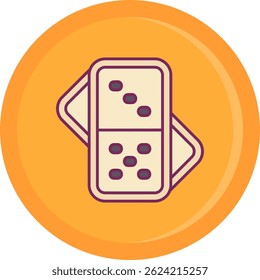 Domino Line vector Icon Design