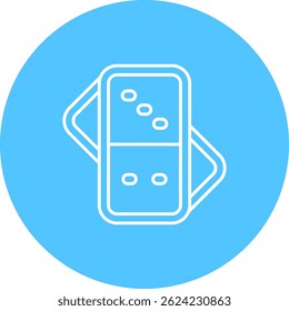 Domino Line vector Icon Design