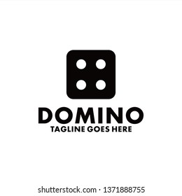 Domino Logo Design Inspiration. Dice Icon Vector. Flat Symbol.