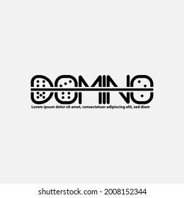 Domino Logo dsign, Black Domino design.eps