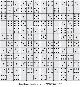 Domino pattern design, vector illustration.