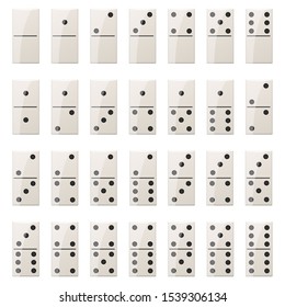 Domino pieces vector design illustration isolated on white background