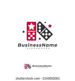 Domino Star logo vector template, Creative Domino logo design concepts