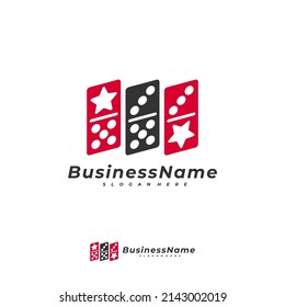 Domino Star logo vector template, Creative Domino logo design concepts