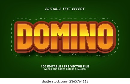 domino text effect graphic style