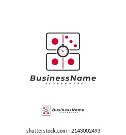 Domino Time logo vector template, Creative Domino logo design concepts