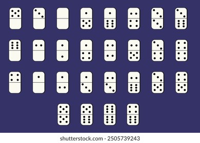 domino toy block play illustration