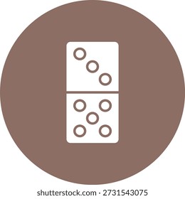 Icono de Vector de Domino. Se puede utilizar para aplicaciones de impresión, móviles y de Web.