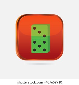Domino. Vector illustration.