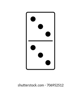 Domino. Vector illustration.