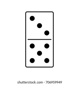 Domino. Vector illustration.