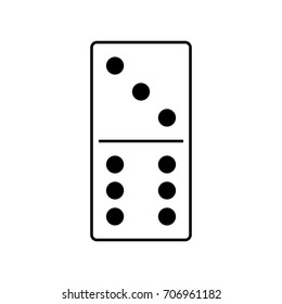 Domino. Vector illustration.