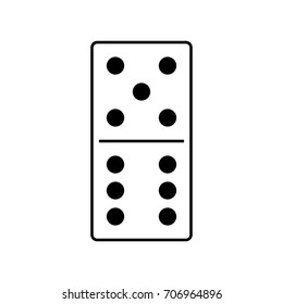 Domino. Vector illustration.