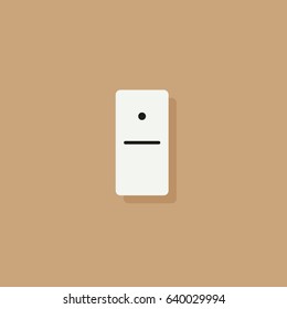 Domino vector illustration. Flat elements for web design and mobile app. High quality flat icon for design printed material. Domino icon on background.