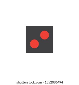 Domino Vector illustration,domino card icon template vector illustration design