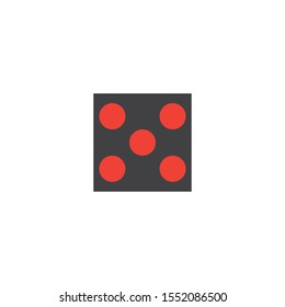 Domino Vector illustration,domino card icon template vector illustration design