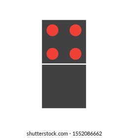 Domino Vector illustration,domino card icon template vector illustration design