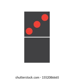 Domino Vector illustration,domino card icon template vector illustration design