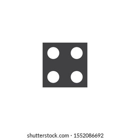 Domino Vector illustration,domino card icon template vector illustration design