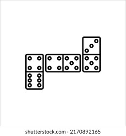 domino vector isolated icon. fun, game, activity symbol sign for web and mobile app