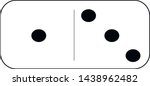 Domino White BG Black dots 1/3