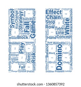 domino word cloud. tag cloud about domino.