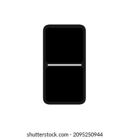 Dominoes cards art design. Abstract concept for game graphic element. Card number zero-zero.