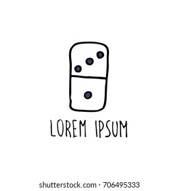 dominoes doodle icon