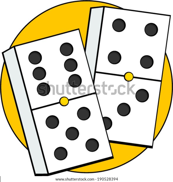 Dominoes Game Pieces Stock Vector Royalty Free 190528394