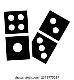 Dominoes Icon Element For Design