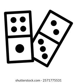 Dominoes Icon Element For Design