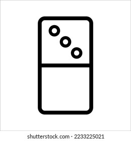 Dominoes icon. Flat trendy vector dominoes symbol. Use for web and mobile. Eps 10 vector illustration.