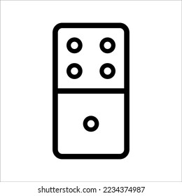 Dominoes icon. Flat trendy vector dominoes symbol. Use for web and mobile. Eps 10 vector illustration.
