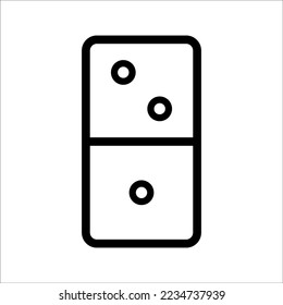 Dominoes icon. Flat trendy vector dominoes symbol. Use for web and mobile. Eps 10 vector illustration.