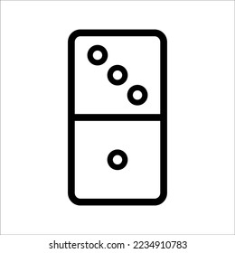 Dominoes icon. Flat trendy vector dominoes symbol. Use for web and mobile. Eps 10 vector illustration.