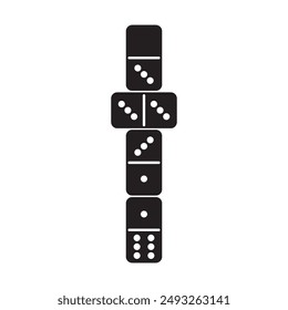 dominoes icon vector illustration logo design