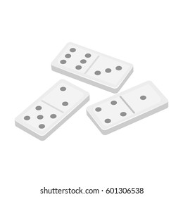 Dominoes for playing in the casino. Gambling for money