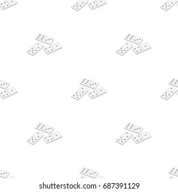 Dominoes for playing in the casino. Gambling for money.Kasino single icon in cartoon style vector symbol stock illustration.