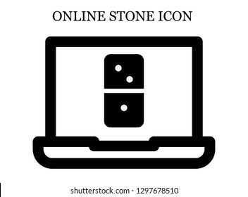 Dominoes search icon. Editable Dominoes search icon for web or mobile.