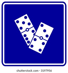 dominoes sign