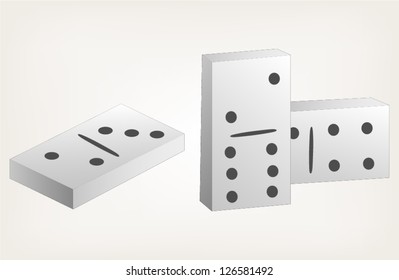 Dominoes. Style vector