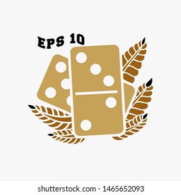 Dominoes vector design, clothing design, vector eps 10.