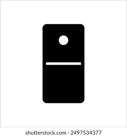 dominoes vector line icon template