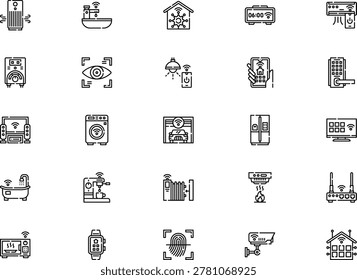 Domotics And Smart Automation Simple vector icon.