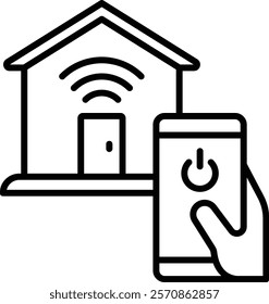 Domotics vector icon 